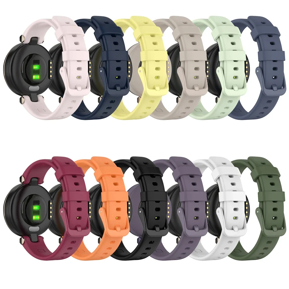 

For Garmin Lily Soft Silicone Sport Band Straps Women Fashion Replacement Fitness Sport Bracelet Watchband Smart Accessories