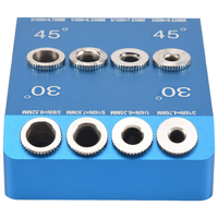 ABYA 30 45 90 Degree Angled Drill Guide Jig,Metal Drill Jig for Multi-Angle Drilling,For Cable Railing Lag Screw Kit