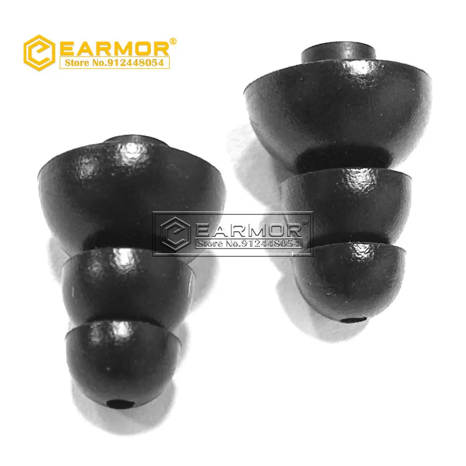 EARMOR Earplug Silicone Replacement Earplugs Accessories for M20 and M20T Three Layer Silicone In-Ear Earphone Covers Cap