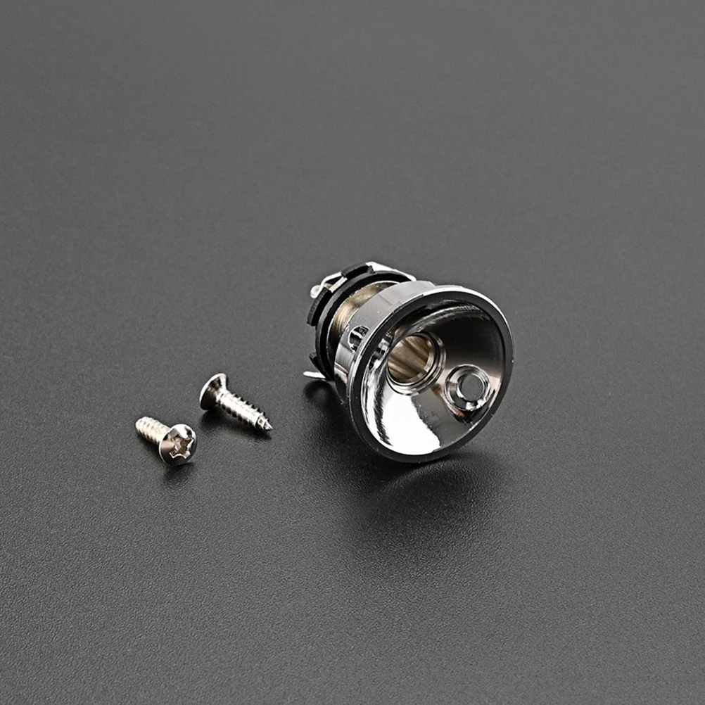 

Guitar Jack Replacement Metal Electric Guitar Jack Socket Accessory Black Electric Pickup Durable Materials Long Term Use