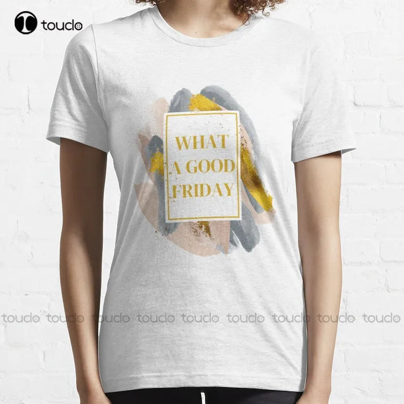 What A Good Friday Design T-Shirt 2Xl Shirts For Men Tee T Shirts Custom Unisex Tee Digital Printing Breathable Cotton Retro