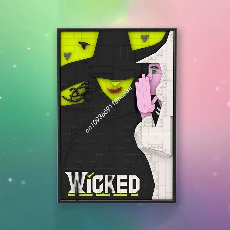 911PCS Art Wicked Poster Meubilair voor Display Model Moc Bouwstenen Stapelen Bakstenen Creatief Speelgoed Kid Gift Diy Educatief