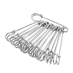 10Pcs Stainless Steel Safety Pins DIY Sewing Tools Accessory Needles Large Safety Pin Small Brooch Apparel Accessories