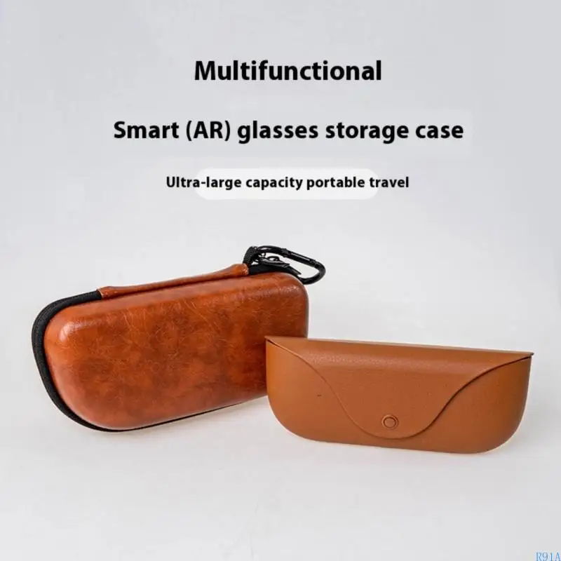 R91A Reinforced Water Resistant Storage Case with Double Zipper Closures for XREAL