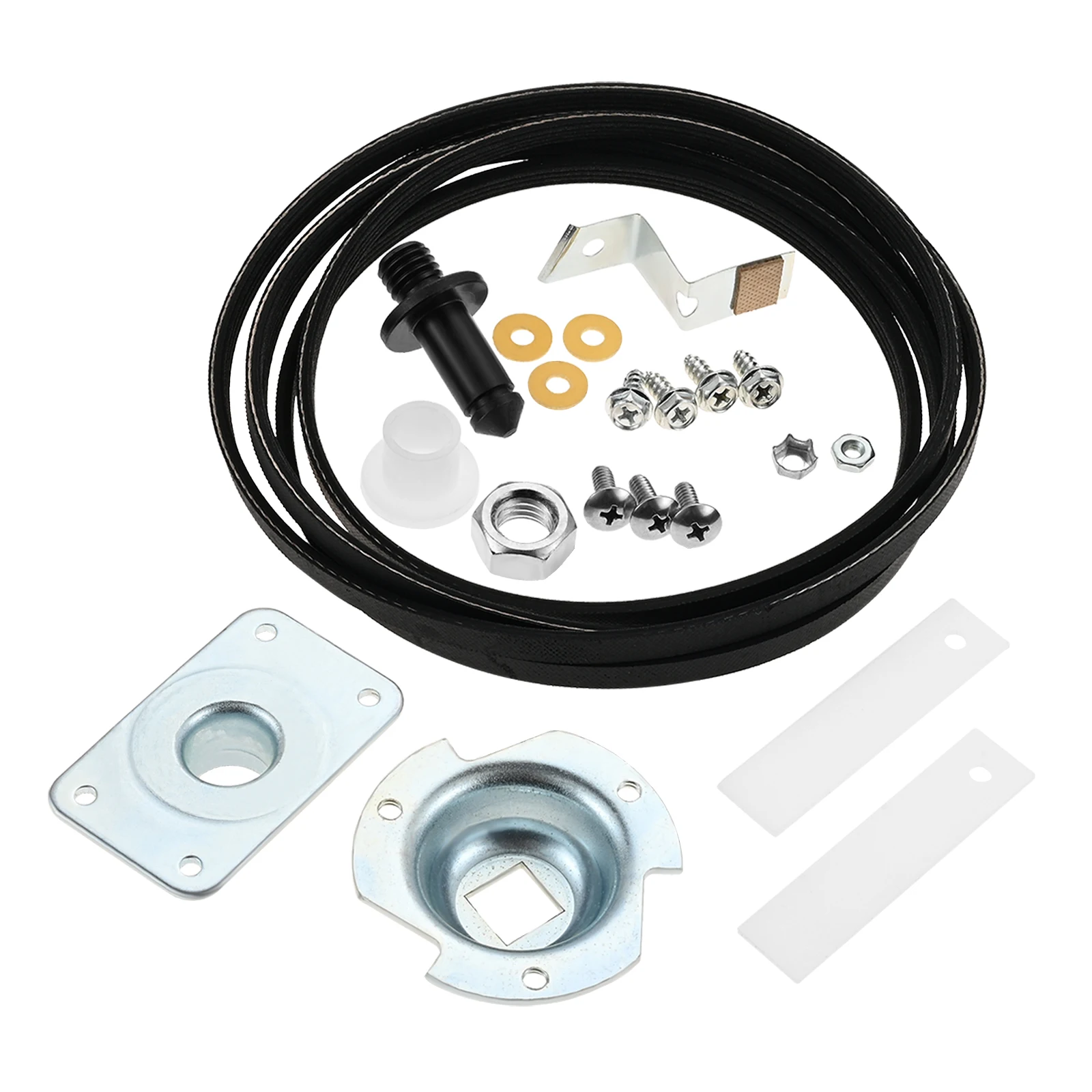 1 Set WE25X205 WE25M40 Dryer Drum Bearing Replacemnt Kit with WE12M29 Drum Drive Belt WE1M333 Drum Bearing Slide for GE Hotpoint