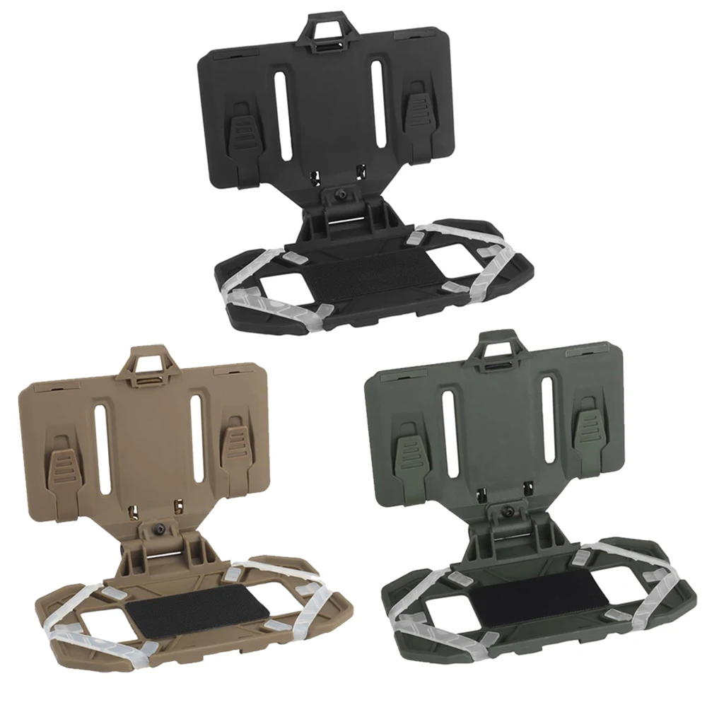 Tactical MOLLE Folding Navigation Board CS Airsoft Map Case Admin Panel Mobile Phone Holder for Screen Size 4.7-6.7in