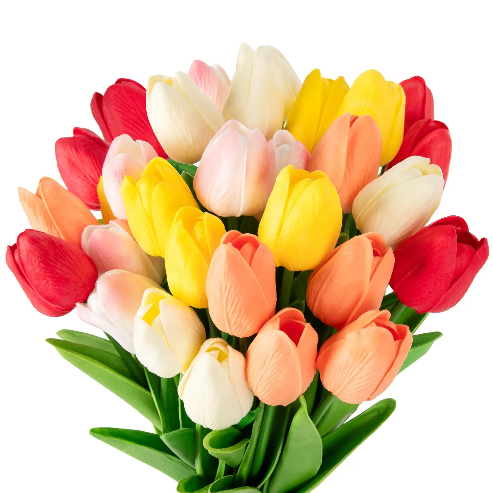 

35cm Tulips Artificial Flowers Bouquets PU Real Touch Fake Flower for Wedding Home Easter Party Table Centerpieces Decorations