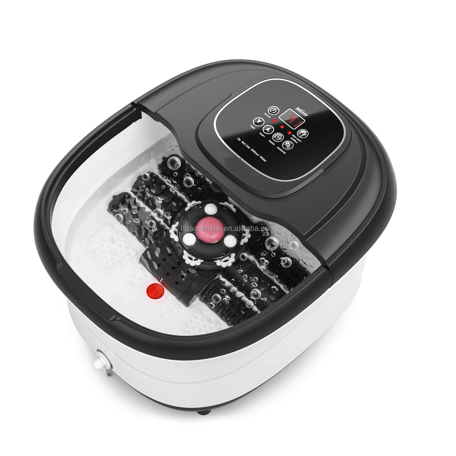 

Home Foot Pedicure Foot Spa Bath Massager Machine With Bubble and Automatic Rotary Shiatsu Massage Rolles