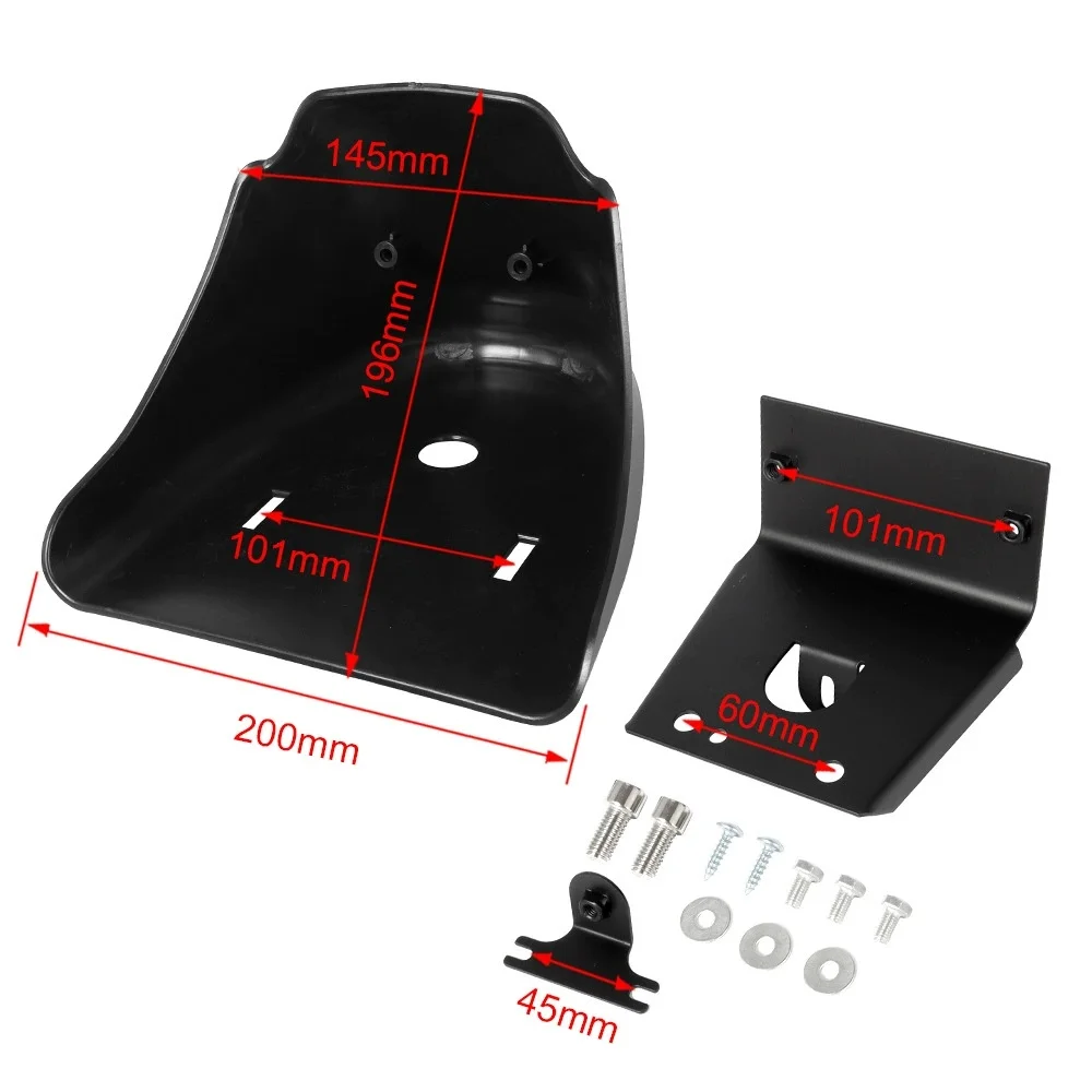 Motorcycle Black Front Bottom Spoiler Mudguard Air Dam Chin Fairing Kit For Harley Sportster XL XL883 XL1200 Models