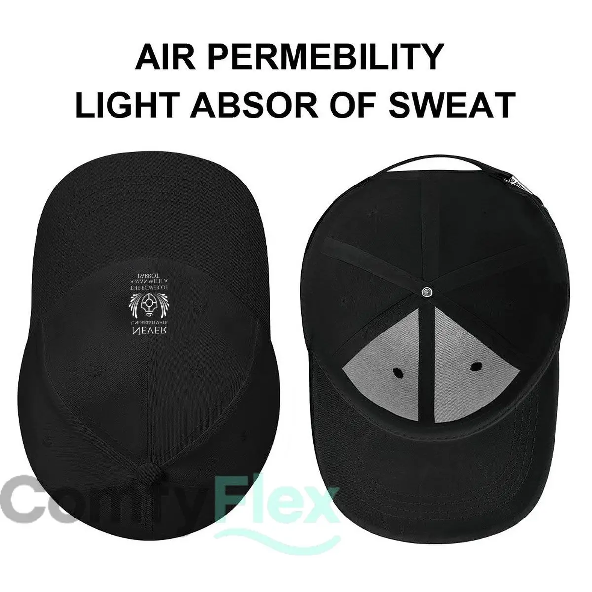 قبعة بيسبول Never The Power of the Unseen للرياضات الخارجية، قبعة شمسية للرجال، قبعة Snapback للسيدات #3