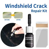 Car Windshield Windscreen Glass Repair Kit Auto Glass Repair Fluid for Glass Scratch, Chips, Cracks, Star-Shaped Repair T1Y8