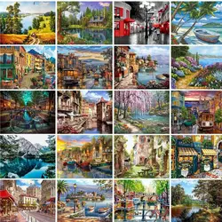 GATYZTORY Paintings By Number Kit Landscape Paint Canvas Picture Oil Painting By Number HandPainted For Adults Home Decor New