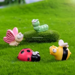 Creative Cartoon Caterpillars Snails Insects Miniature Figurines Home Decoration Accessories Desktop Mini Ornaments Home Decor