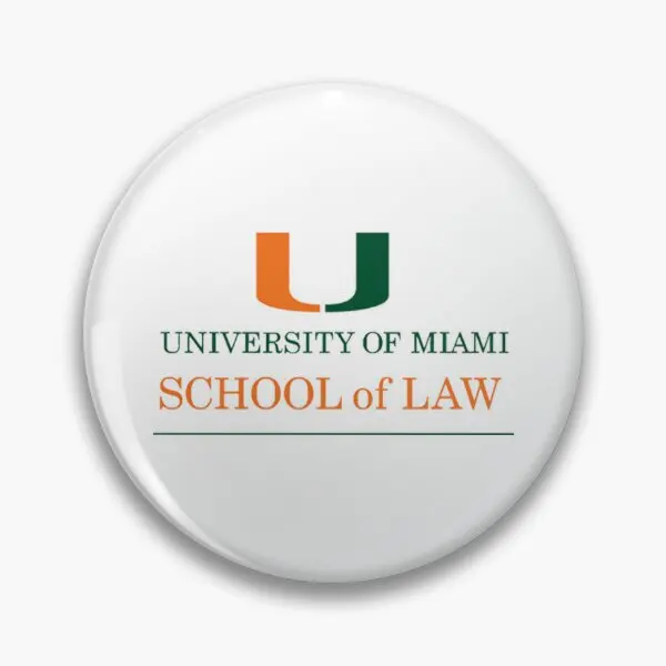 Miami School Of Law  Soft Button Pin Badge Clothes Decor Metal Funny Brooch Hat Cartoon Fashion Lover Collar Women Lapel Pin