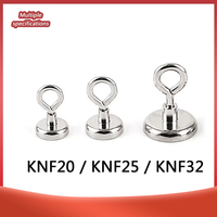 D20 D25 D32 NdFeB Strong Magnetic Hook Round Closed Magnet Strong Magnetic Fishing Sucker Anti-collision Permanent Magnet