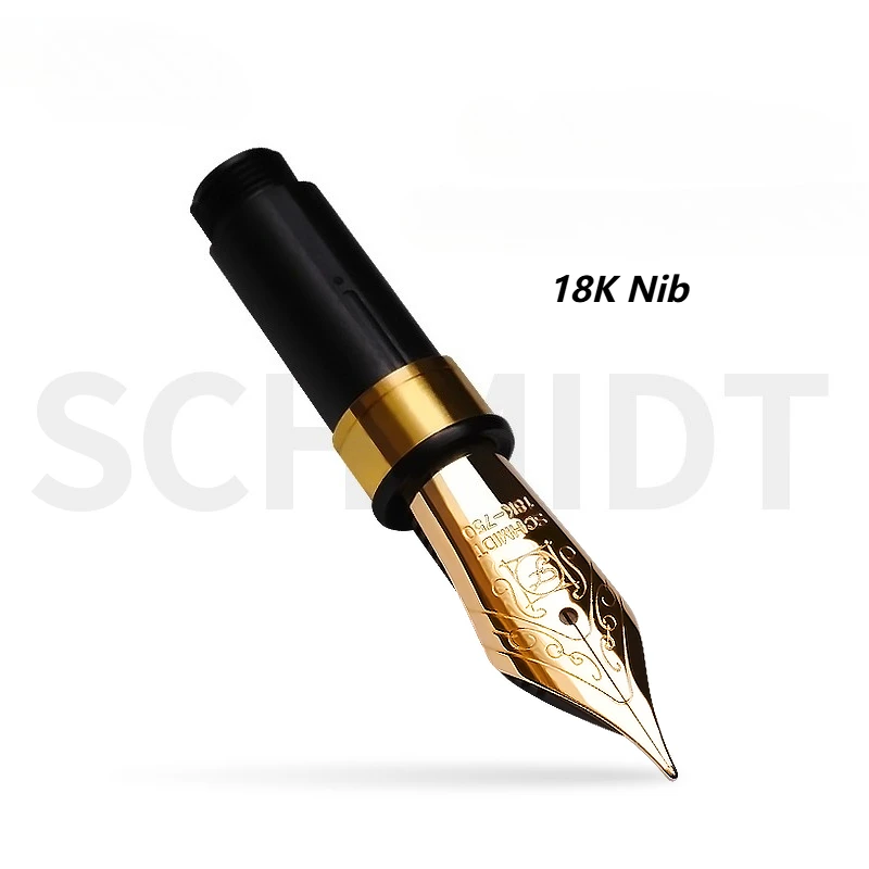 

Schmidt No.6 Fountain Pen 18K Tips and Nibs FH452 Pen Tip Accessories Germany Large Denomination Gold Tip Standard Universal Nib