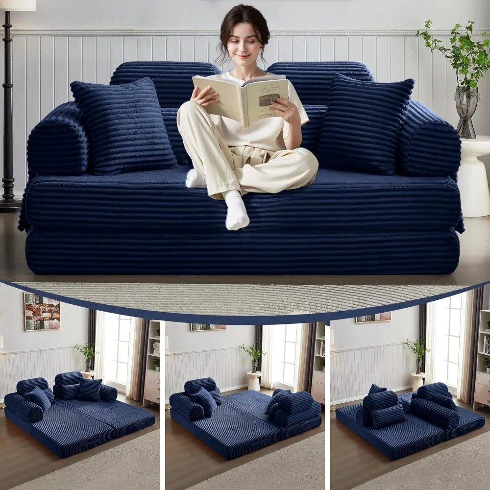 Convertible Sleeper Sofa Bed, 78.5