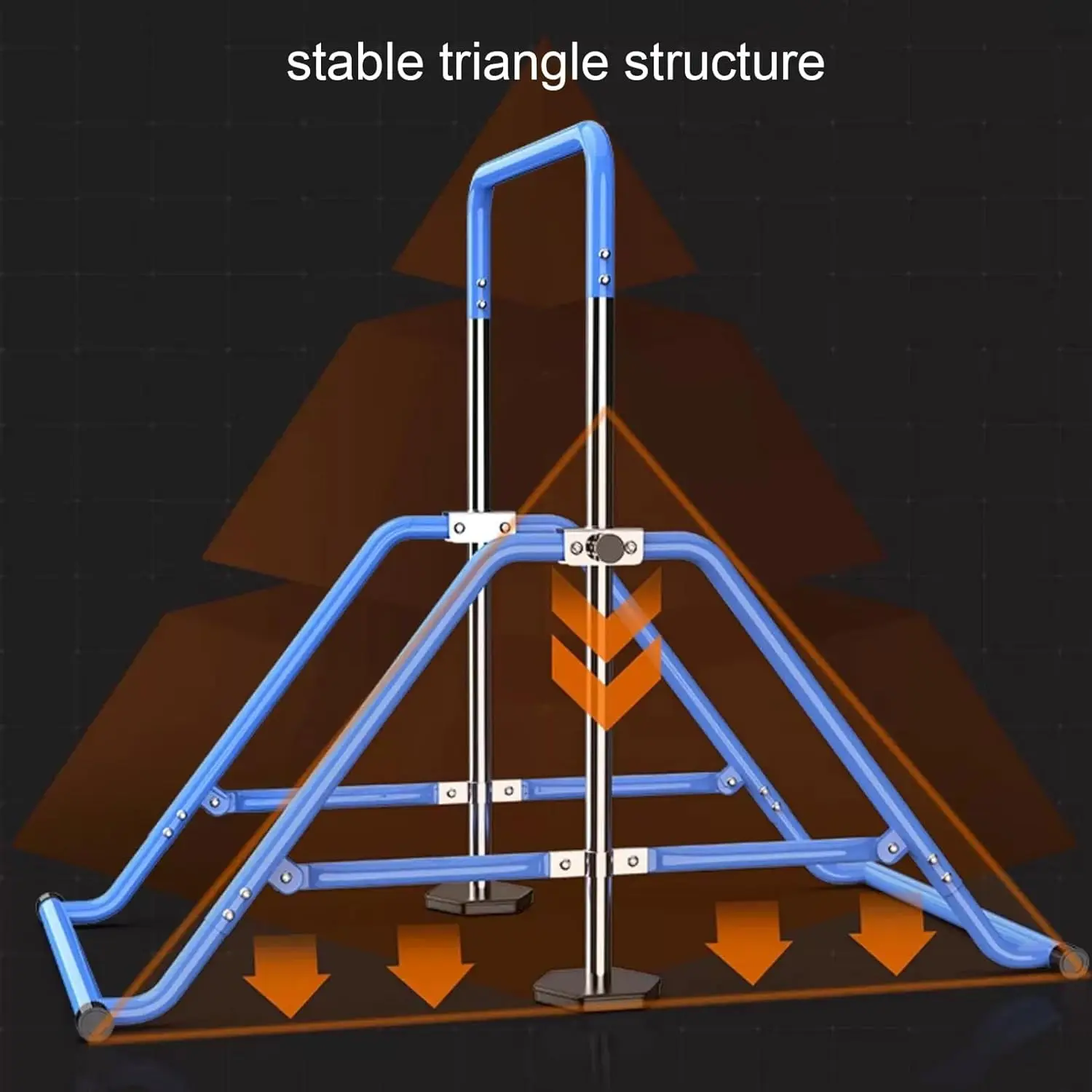 

Blue Steel Adjustable Indoor Home Gymnastics Fitness Horizontal Floor Bar Parallel Bars for Indoor Training