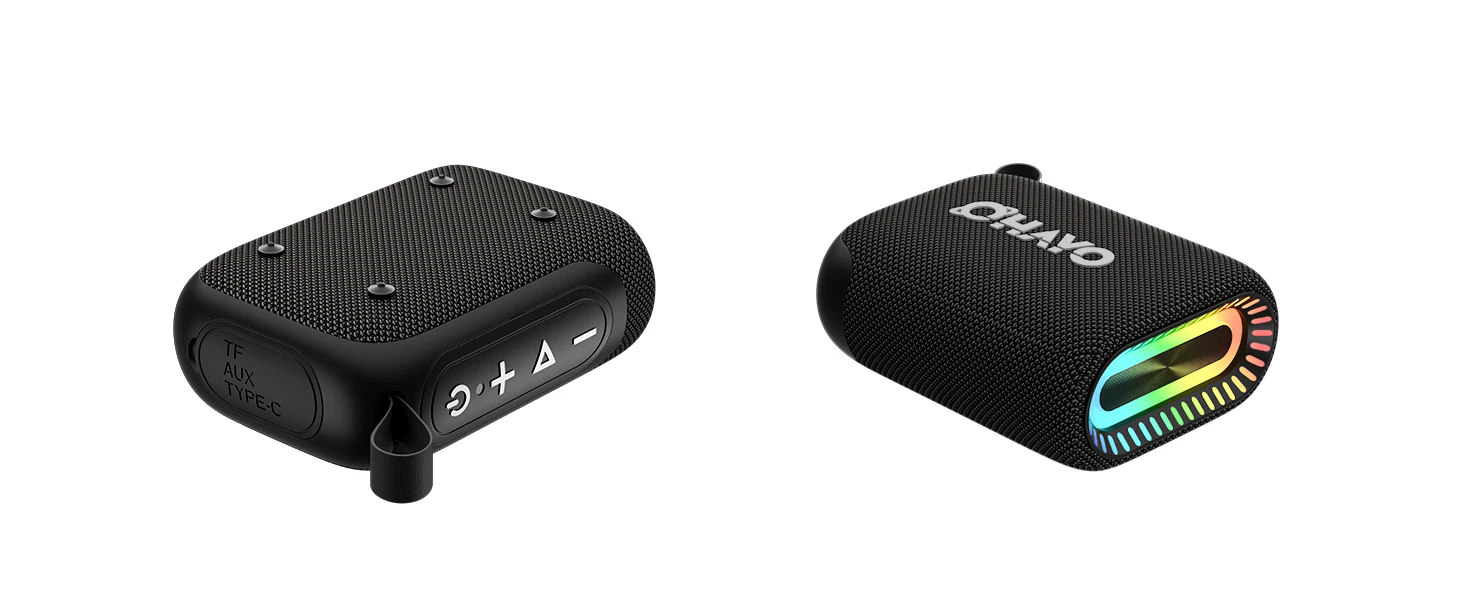 Ohayo S5 Kabelloser tragbarer Lautsprecher, Bluetooth 5.3, 10 W, lauter tiefer Bass-Sound, IP67 wasserdichter Fahrradlautsprecher mit 12 Stunden Spielzeitmikrofon – Detail 3