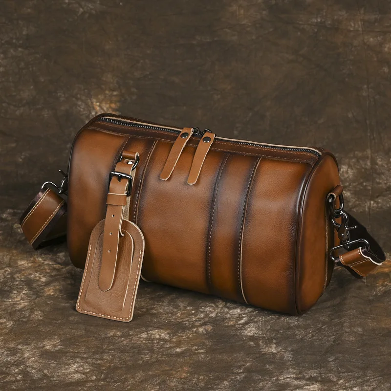 

Men's Genuine Leather Shoulder Bag Casual Crossbody Bag Men Women Designed Work Travel Messenger Bag Bolsas Para Hombre