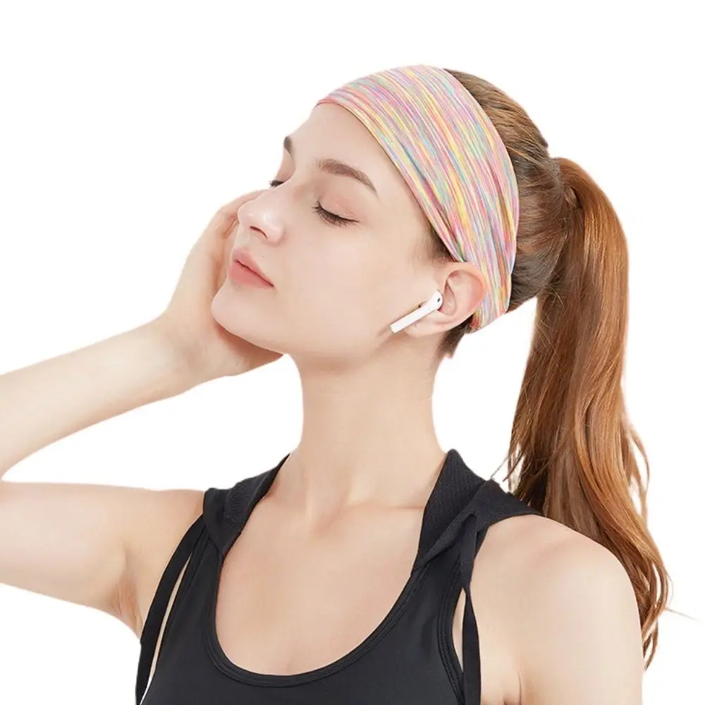 

Elasticity Yoga Headbands Polyester Fibre/Spandex Absorb Sweat Yoga Sweatband Soft Durable Yoga Hair band Riding Bike
