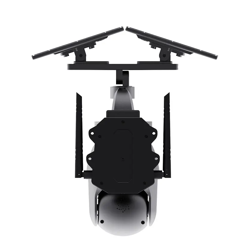 نطاق بندقية CCTV بالطاقة الشمسية تتبع تلقائي 360 درجة ° كاميرا خارجية واسعة الزاوية، عدسة WiFi/4G، التحكم الصوتي Alexa/Google يعمل Alexa/Google #6