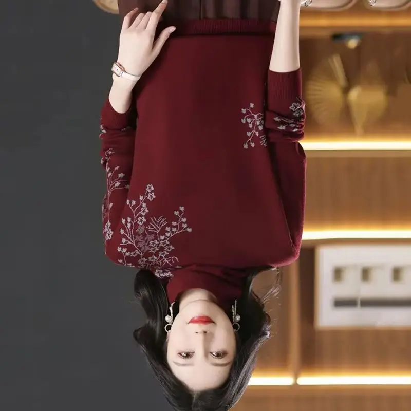 

Новые осенне-зимние женские свитера, пуловеры, винтажные вязаные свитера с длинными рукавами, женская одежда, нижняя рубашка, женские джемперы