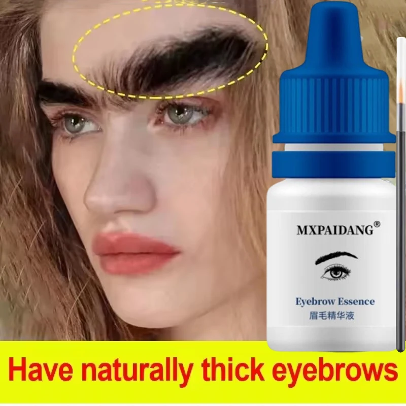 Augenbrauenwachstumsserum, Wimpern-Haarwachstum, Anti-Haarausfall-Produkt, verhindert Haarausfall, volleres, dickeres, verlängertes Augenbrauen-Make-up