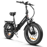 SAMEBIKE LOTDM200-II Electric Bike Motor 48V13AH 20*4.0 inch Fat Tire Folding Ebike Mountain Snow Bicycle