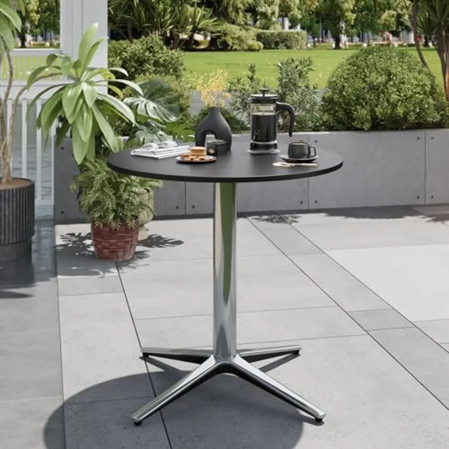 

Круглый уличный кофейный столик в современном стиле, бронзовый, маленький, для веранды, бассейна, балкона, террасы