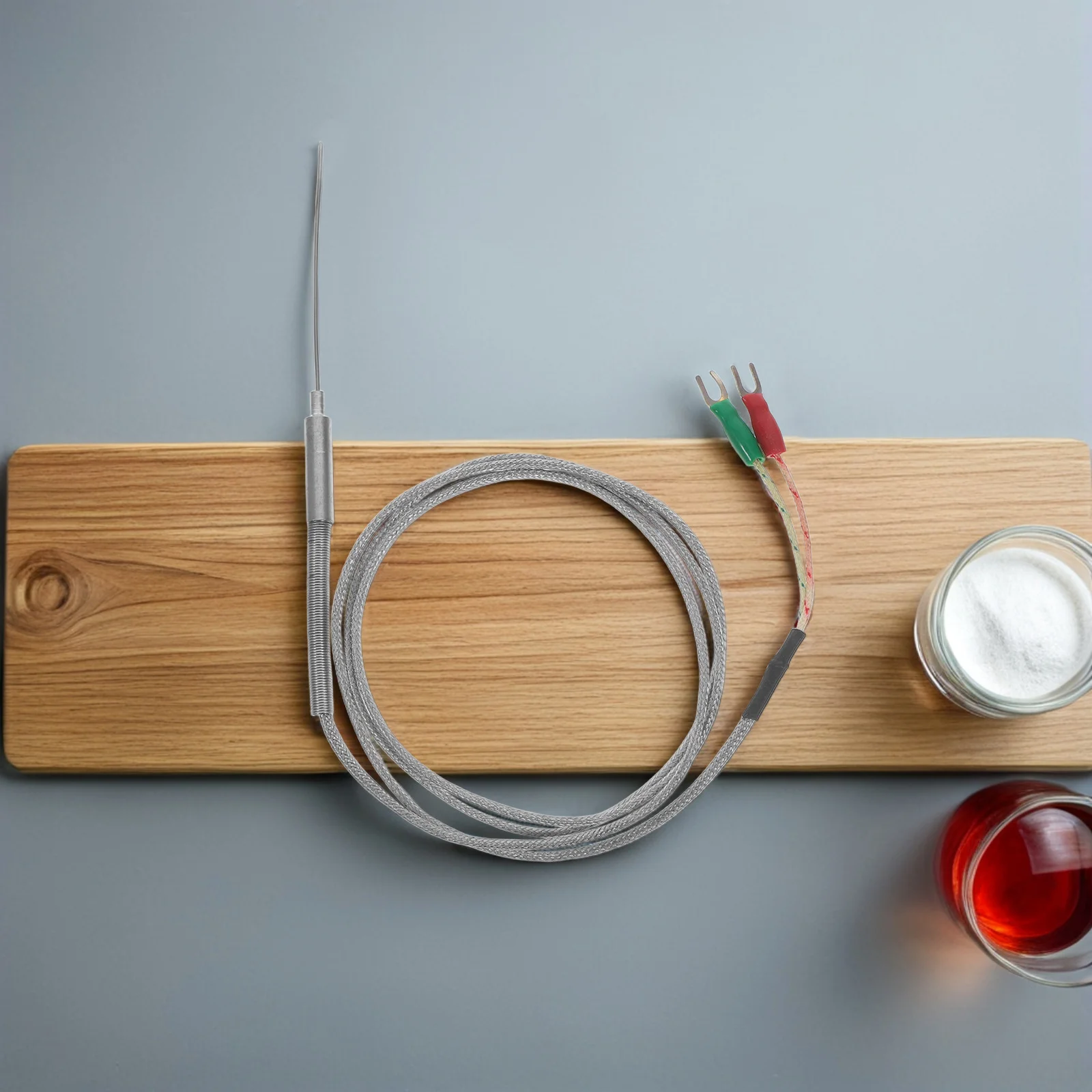 Датчик температуры типа K, высокоточный, быстрый отклик, тонкий для духовки, печи, пищевой промышленности, промышленного управления