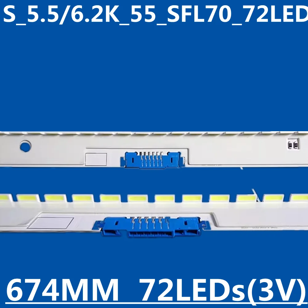 

Новая светодиодная лента 20 шт. для UA55M5503 UA55M5500 UA55M5570 UA55M6000 UA55M6300 UA55M6303 UA55M6500 UE55K6500 AOT SEC_55_FHD1X72_7032C