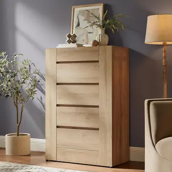Tall Five Drawer Dresser 1