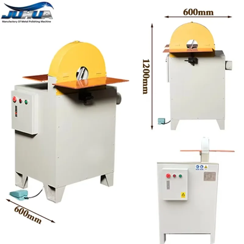 Semi-automatic Aluminum Stainless Steel Welded Pipe Tube Polishing Machines Belt Sander Machine for Metal