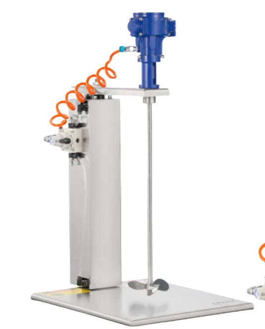100L Pneumatic Mixer, Food Grade Commercial Industrial Coatings High Shear Manual Lift Slurry Mixer, Liquid Mixer