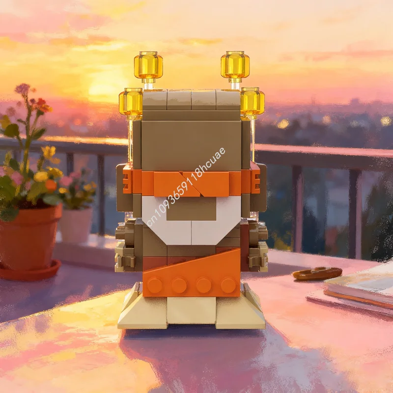 

141pcs MOC Fallen Monk Dice Throne Brickheadz Model Building Blocks Construction Christmas Gift Idea Toy Education Brick Kids