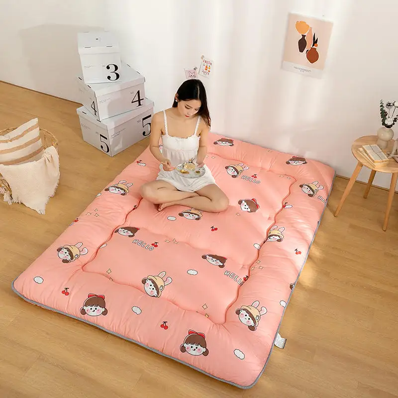 Japanse Stijl Verdikte Tatami Matras Lui Slaapkamer Vloer Artefact Opvouwbare Matten Huishoudelijke Bed Matras Vloer Slapen Pad
