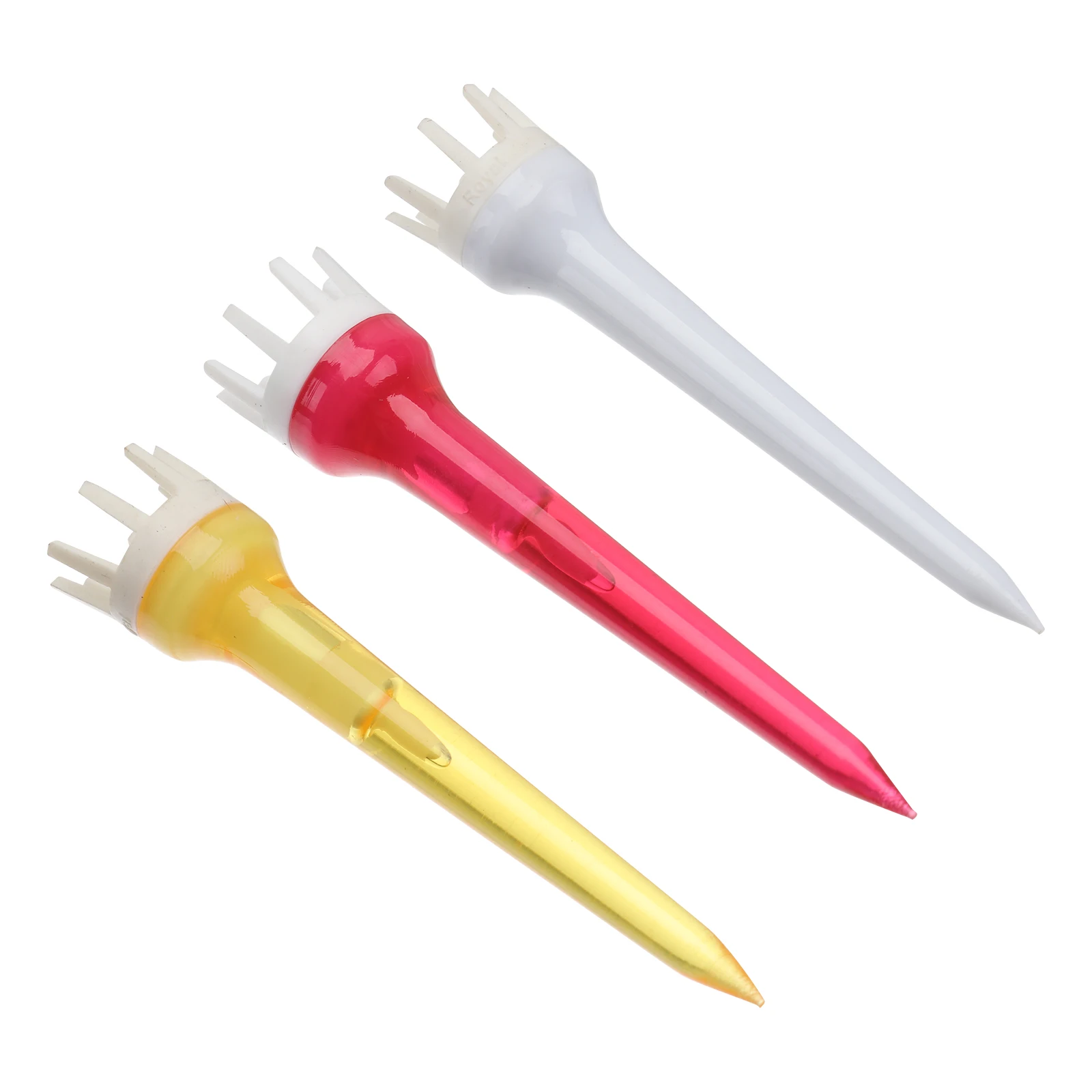 

10 Pcs Golf Crown Tees 6 2CM Plastic Transparent Durable Simple Practical Lightweight Golfs Accessories Supplies Ball Holder