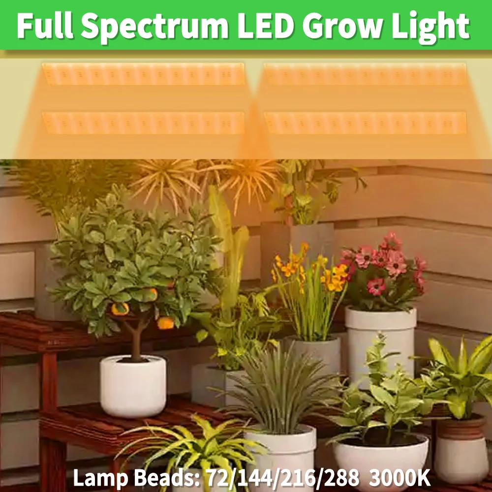 LED Plant Lamp USB Full Spectrum Grow Lights For Indoor Greenhouse Hydroponics Plant Growth Lighting Dimmable Lamp with Timer 5V