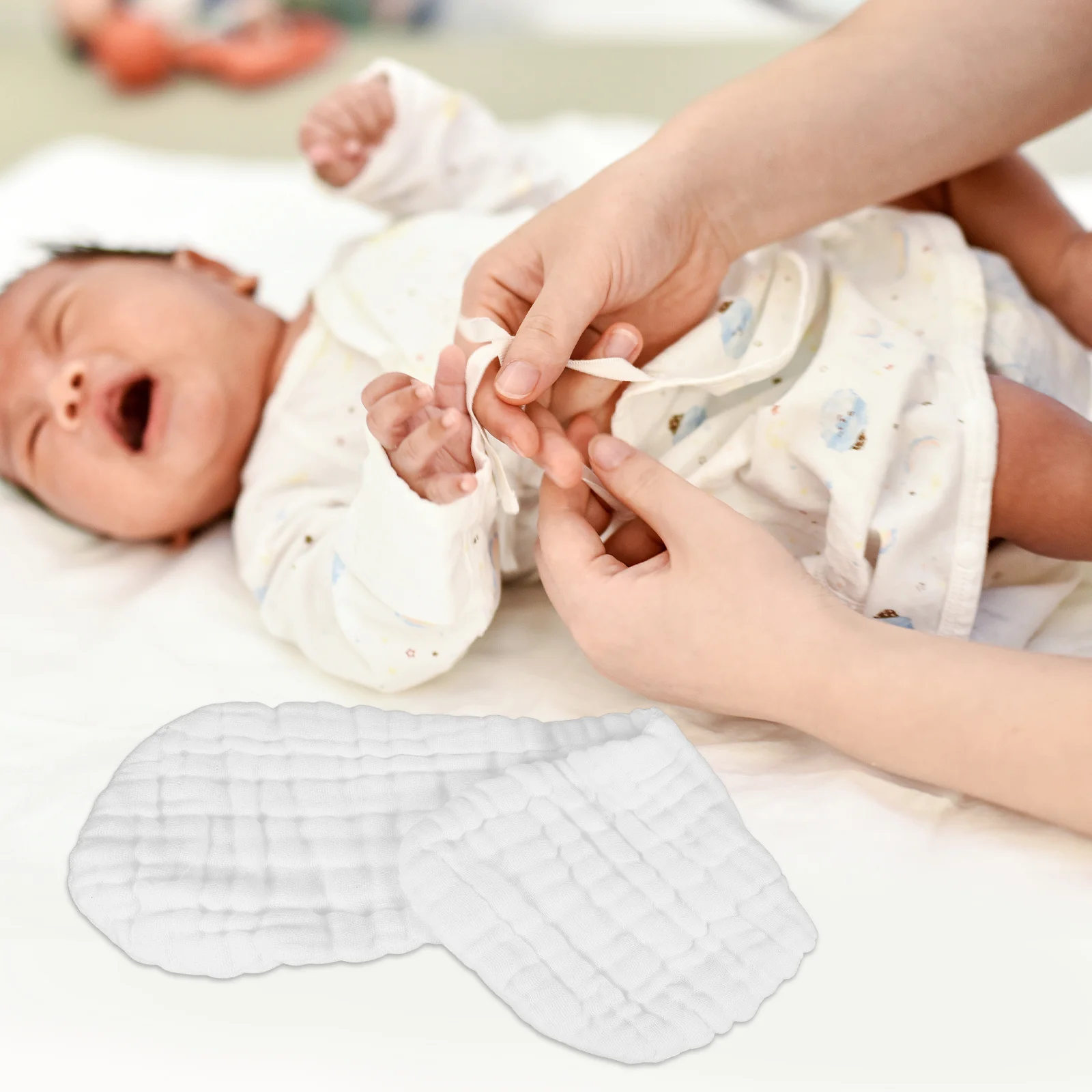 لينة القطن الشاش حفاضات الوليد الطفل الفول السوداني شكل القماش غطاء حفاضات قابلة لإعادة الاستخدام الطفل القماش بطانات منصات حفاضات عالية الامتصاص #2