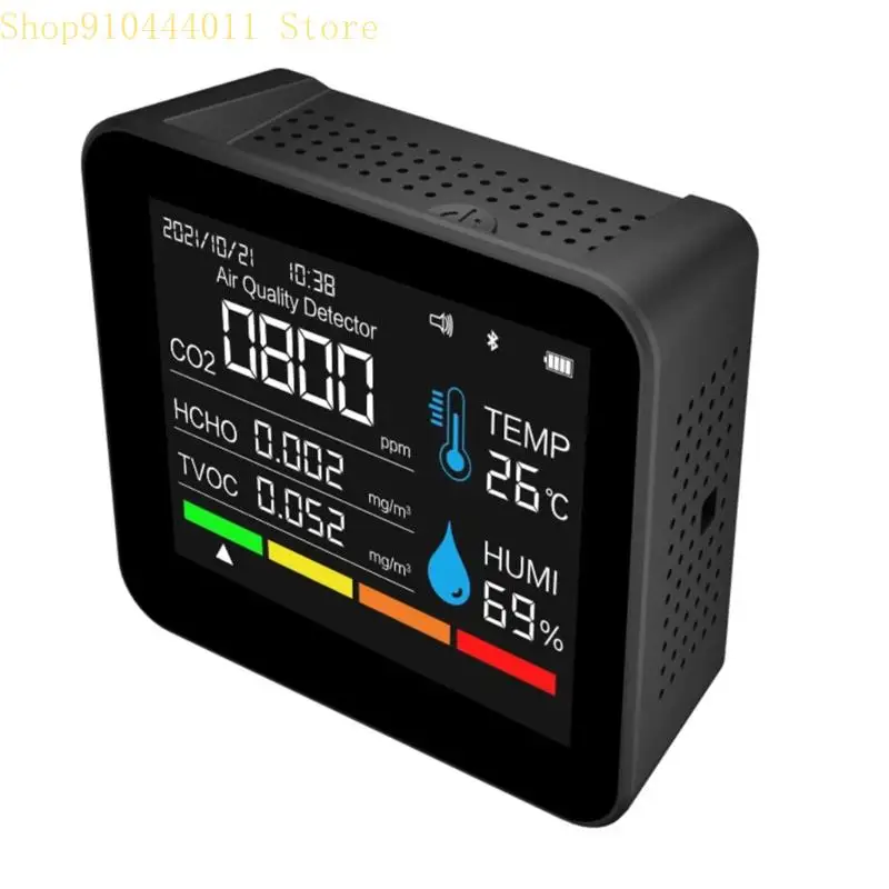 

28GF 9 в 1 монитор качества воздуха в помещении Эффективный PM2,5 PM10 Detectors CO2 с температурой влажности формальдегид TVOC