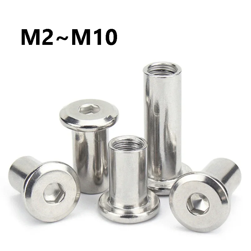 1~10Pc 304 Stainless Steel Hex Socket Cap Furniture Rivet Insert Nut M2 M3 M4 M5 M6 M8 M10 Connector Insert Joint Sleeve Cap Nut
