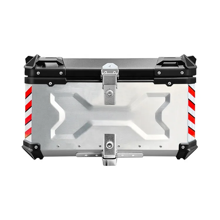 65L Silver X Design F2-MOTO Alu Alloy Motorcycle Delivery Box Trunk Motorcycle Box Top Case