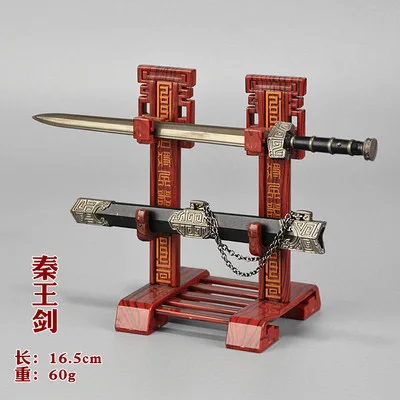 1/6 Ancient Weapons King Qin Sword Sabre Model Toy Fit 12'' Action Figure Soldier In Stock Collectible