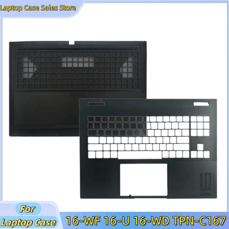 New laptop For 16-WF 16-U 16-WD TPN-C167 Upper Palmrest Cover Case/Bottom Base Cover D Shell
