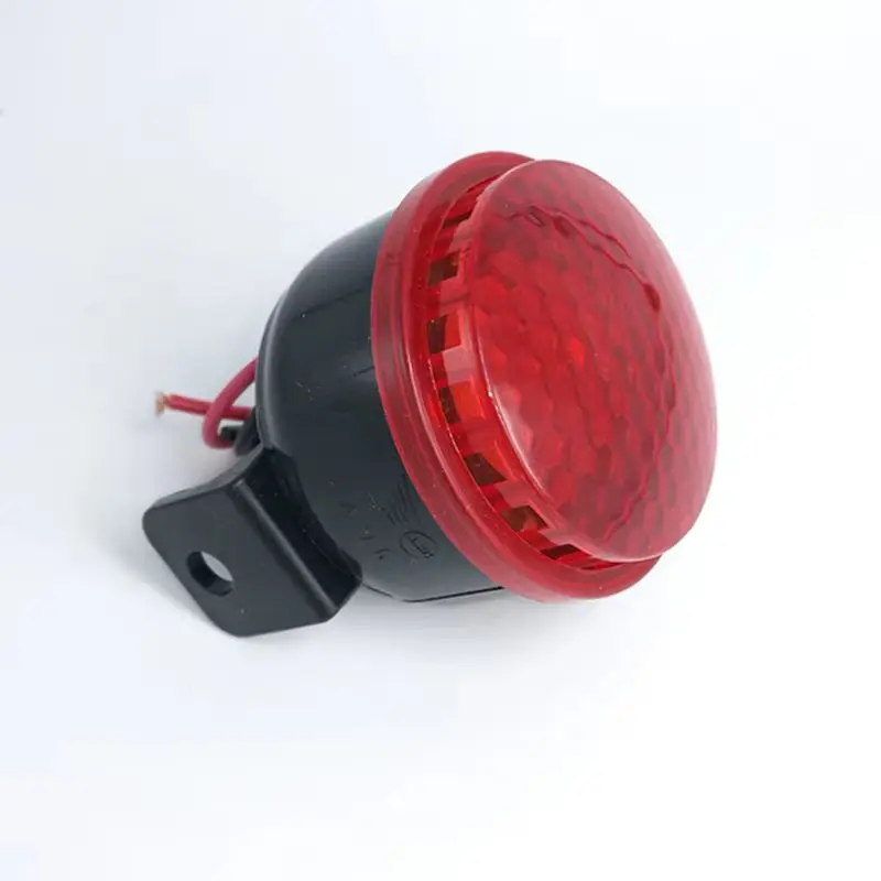

12V LED Security Alarm Siren Horn with Strobe Indicator Light Flashing Signal Warning Lamp Six Sound Airplane Sound for Vehicle