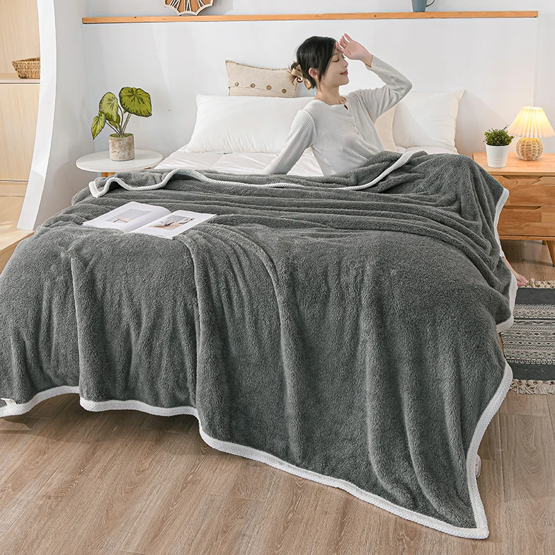 Super Soft Cloud Fleece Blanket – Fluffy Plush Sofa Throw for Spring, Autumn & Winter, Cozy Nap & Bed Blanket, Lightweight Home Gift 2