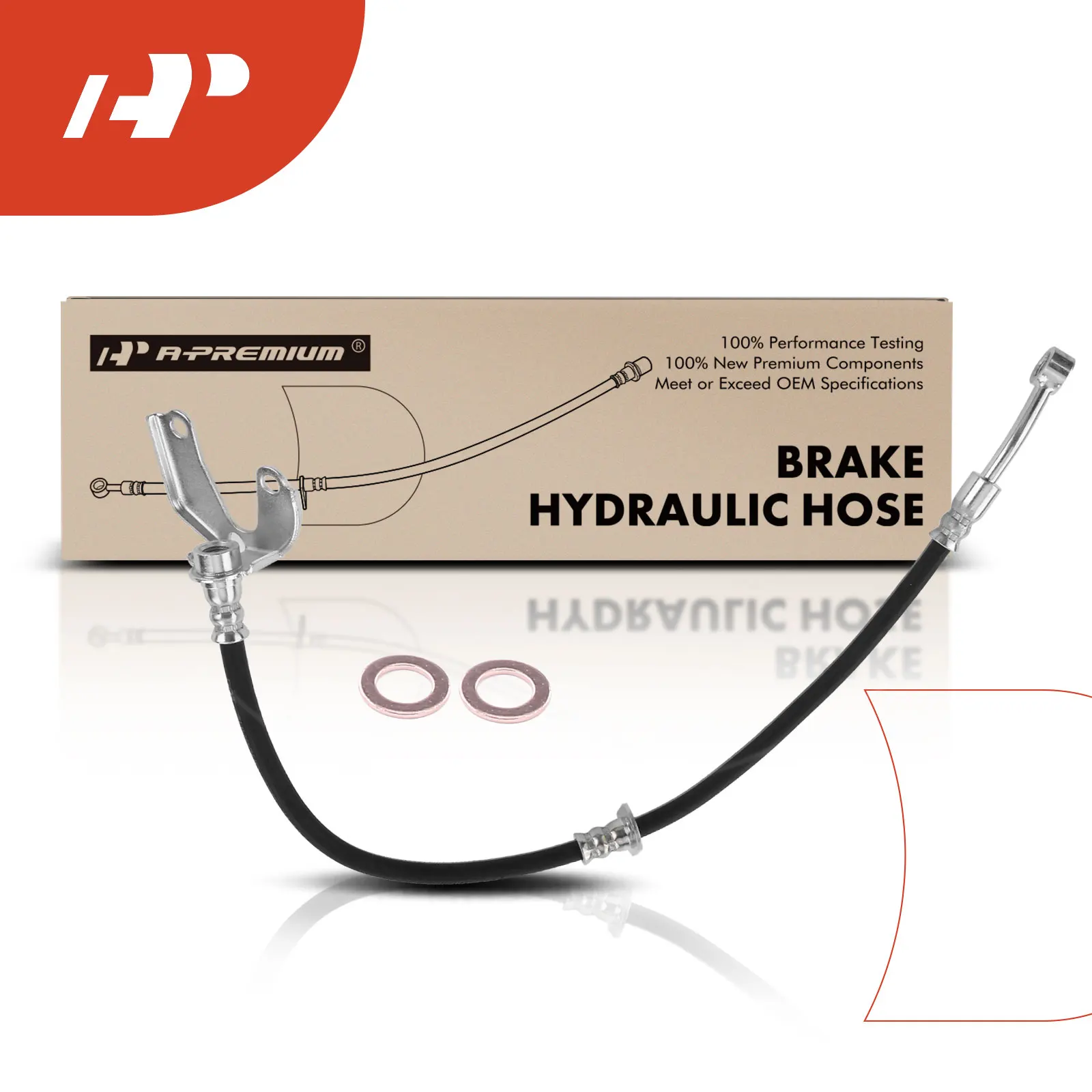 A-Premium Front Driver Side Brake Hydraulic Hose for Honda Insight 2001-2006