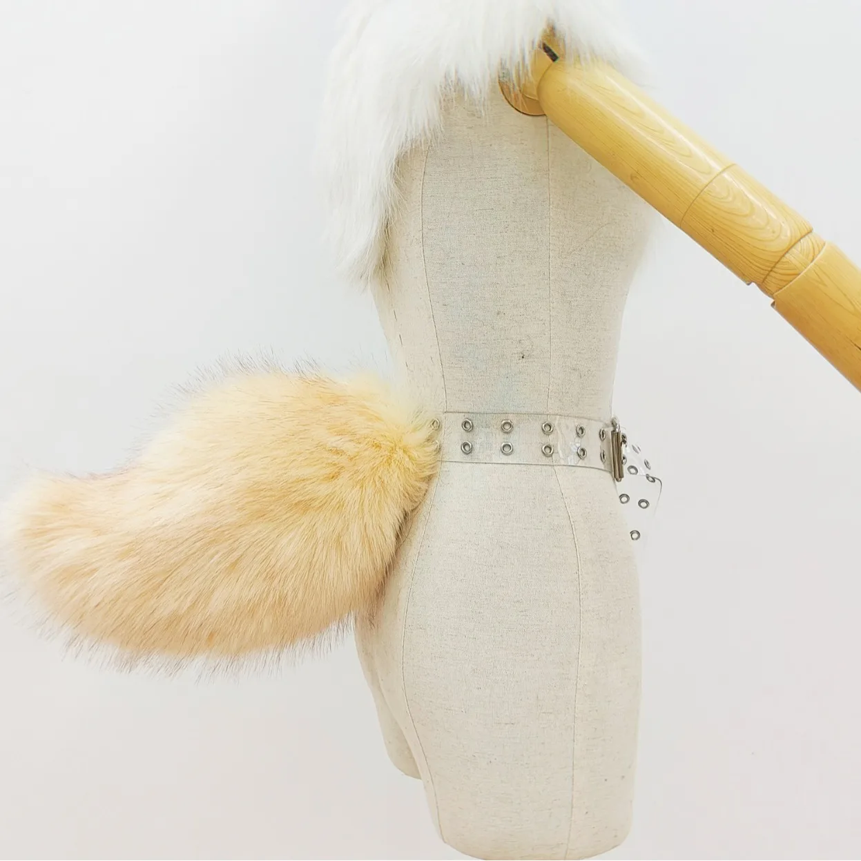 Fofo kawaii coelho cauda de pelúcia fursuit anime caudas cosplay traje adereços lolita coelho cauda festa jk menina kig desempenho adereços