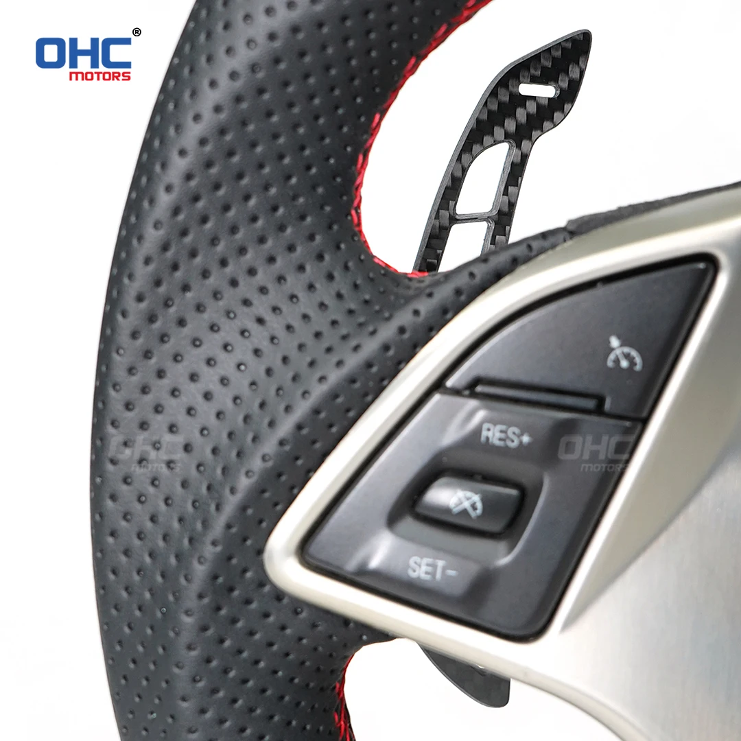 

OHC Motors Real Carbon Fiber Aluminum Alloy Magnetic Paddle Shifters Compatible for Chevrolet Corvette C7 Z06 ZR1 2014-19
